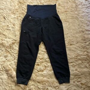 Figs Maternity Zamora Jogger Scrub Pants technical collection large black